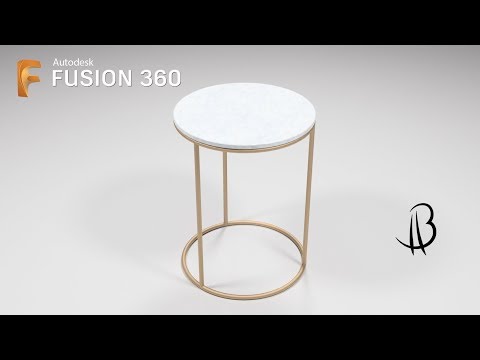 Furniture Design Speedrun 7 - Using Autodesk Fusion 360 - side table