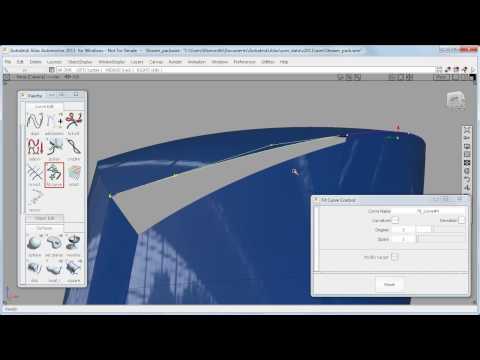 Autodesk Alias 2011 Essentials - Fit Curve Workflow