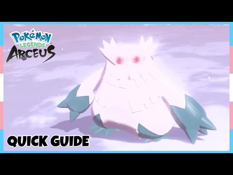 Where To Catch Alpha Abomasnow *Alabaster Icelands* In Pokemon Legends Arceus | Location Quick Guide