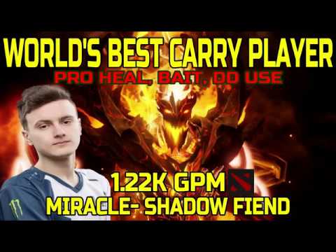 HOW TO CARRY LIQUID.MIRACLE- SHADOW FIEND 1.22K GOLD PER MINUTE
