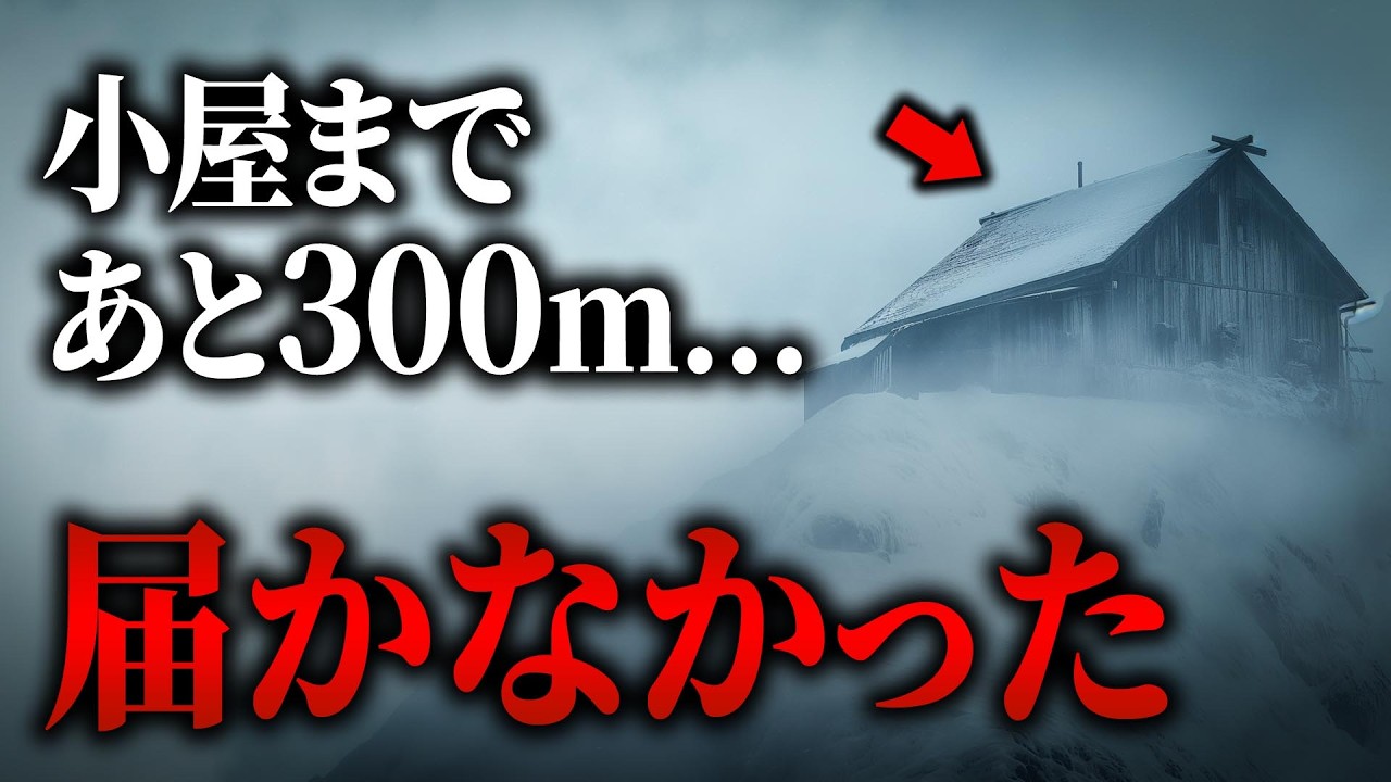 小屋まであと300m…暴風雪で約400m滑落した冬山の悲劇【2008年 大朝日岳遭難事故】【ゆっくり解説】