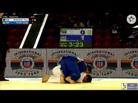 Judo 2014 Grand Prix Tbilisi: Momunov (TKM) - Pliyev (UKR) [-66kg]