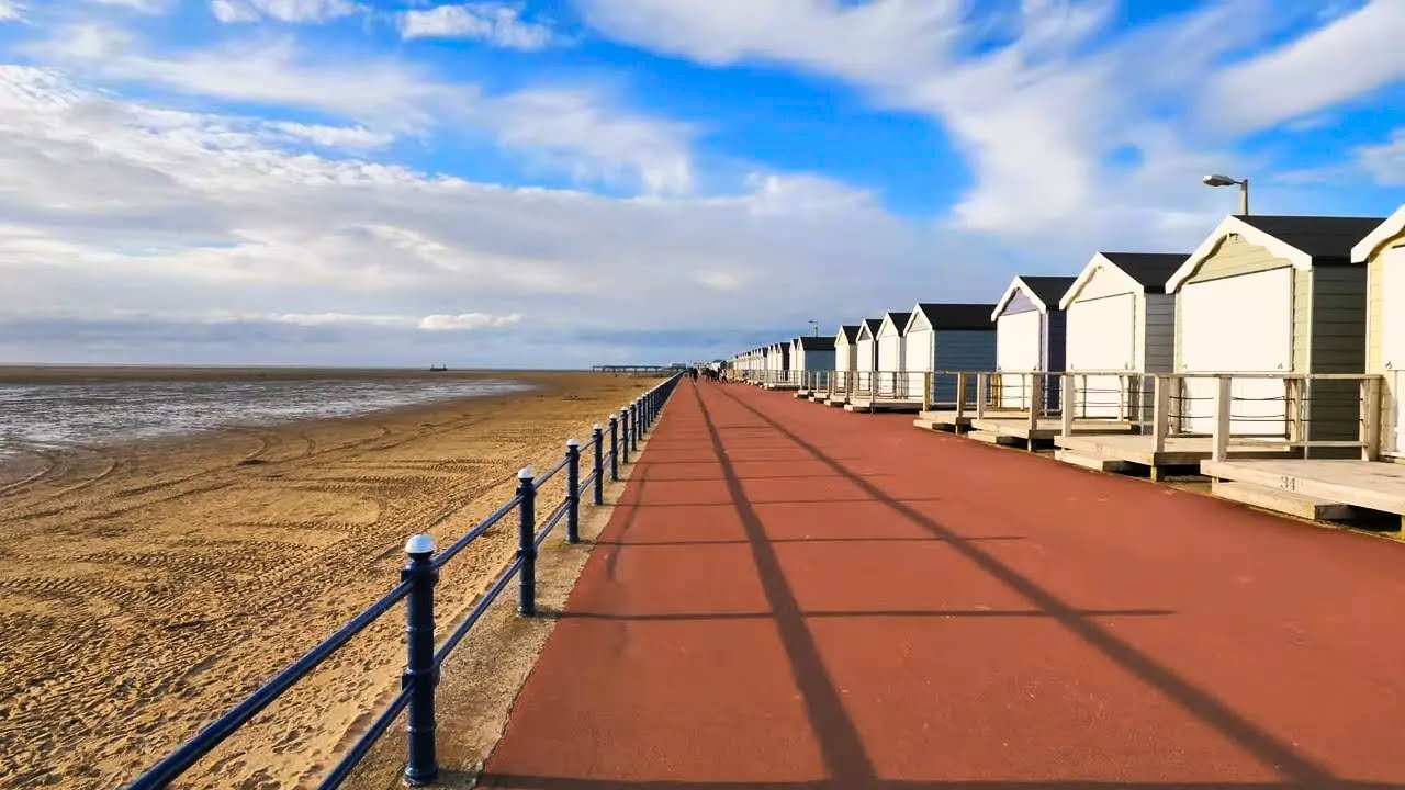 St Annes Lytham Beach Walk, English Countryside 4K
