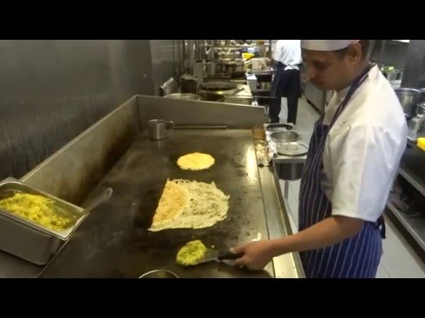 Indian Street Food: Onion Rava Masala Dosa & Pizza Utthappam at Sangeetha Restaurant Hounslow London
