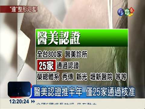 800家僅准25家 醫美認證喊假的?
