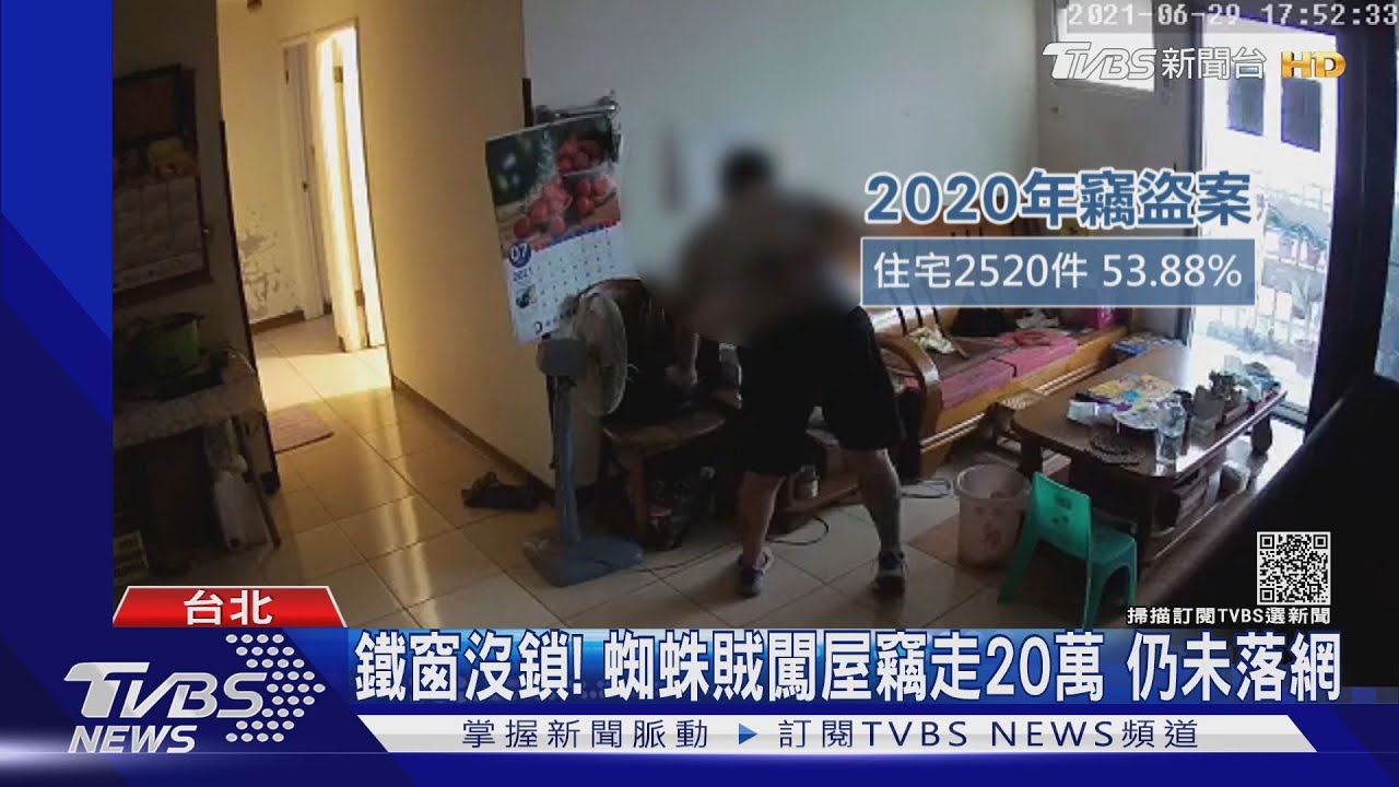 鐵窗沒鎖!蜘蛛賊闖屋竊走20萬 仍未落網