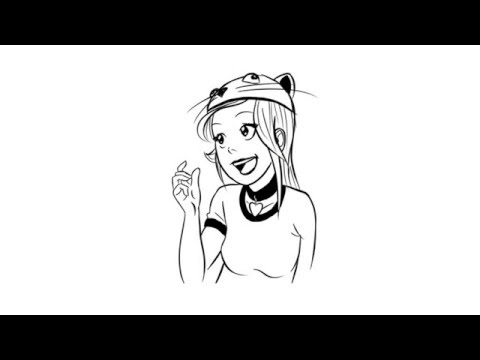 Inking vector tutorial for Paint Tool SAI with mouse...