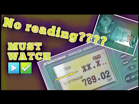 How to fix Furuno DS-80 droppler speed log (Tagalog)