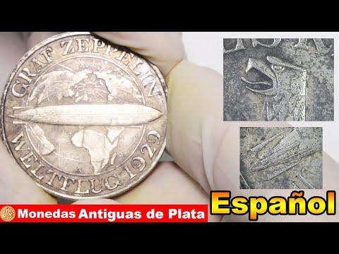 Moneda Plata Alemana 3 ReichsMark 1930 Graf Zeppelin 1929 - Venta Monedas de Plata Colombia