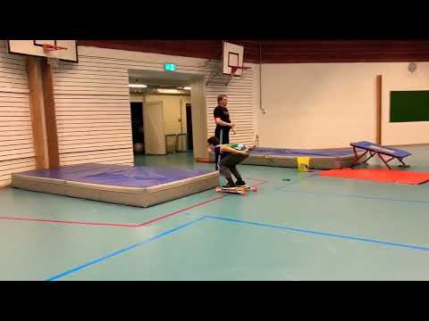 How a ski jumper train at a inside training!