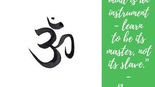 “Your mind is an instrument - learn to be its master, not its slave.”  - Ramez Sasson