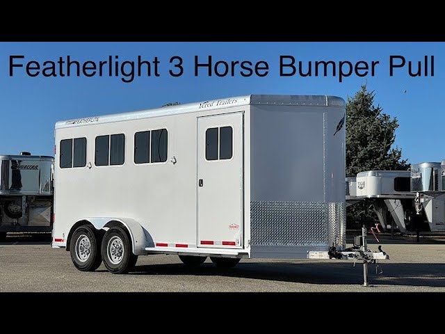 Preview image of Featherlite 3 Horse Bumper Pull youtube video