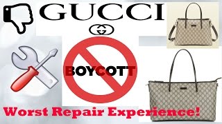 【How to】 Repair Gucci Canvas Bag