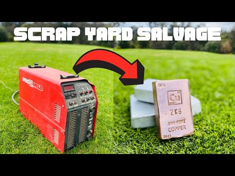 Scrap Yard Search - Scrap Salvage - Trash To Treasure - ASMR Metal Melting -BIgStackD Copper Casting