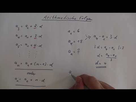 Arithmetische Folgen Beispiel 1