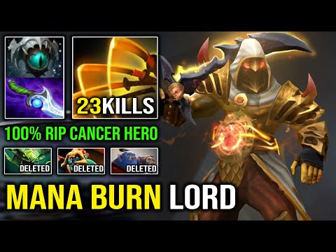 BRUTAL Mana Burn Juggernaut 23Kills Diffusal Insane OP Slash 100% Deleted Cancer Heroes DotA 2