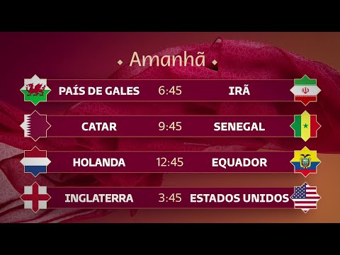 COPA DO MUNDO 2022 NA GLOBO - CATAR x SENEGAL, HOLANDA x EQUADOR, INGLATERRA x EUA (25/11/2022)