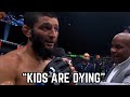 Khamzat Chimaev Emotional Speach On Palestine Octagon Interview