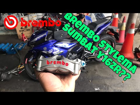 Y16ZR PASANG BREMBO STYLEMA CALLIPER 4 POT DEPAN BELAKANG || MANTULLLLL