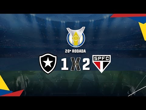 Gols de Botafogo 1 x 2 São Paulo, Brasileirão 2019