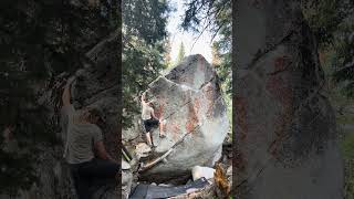 Video thumbnail of Orange Crush, V6. Big Cottonwood Canyon