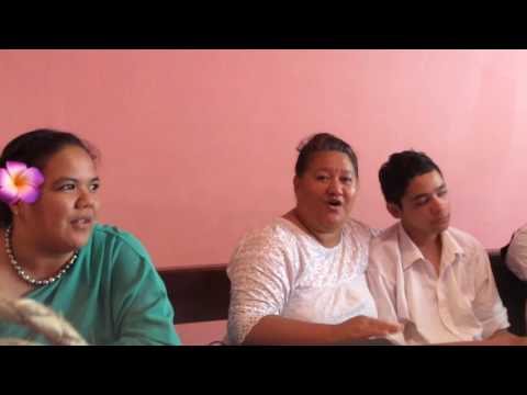 Malou Vahinetua Tefafano-chant clôture de la classe biblique- Communauté du Christ de Polynésie