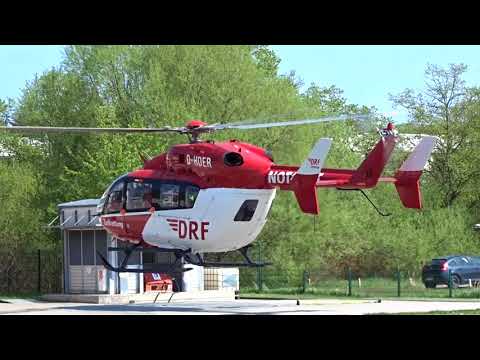 Landung v  RTH Chr  47 am 28 4 2018 mit der D HDER am LRZ Greifswald