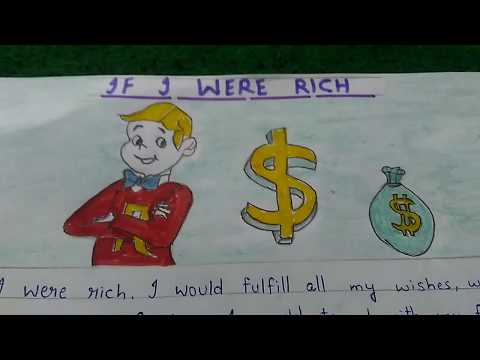 PARAGRAPH ON THE TOPIC "IF I WERE RICH" IN SIMPLE AND EASY WORDS. Let's learn English and Paragraphs Video