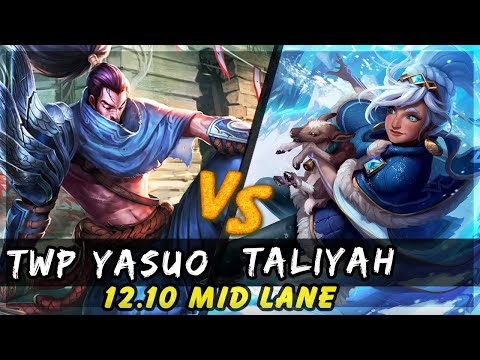 TheWanderingPro - Yasuo vs Taliyah MID Patch 12.10 - Yasuo Gameplay