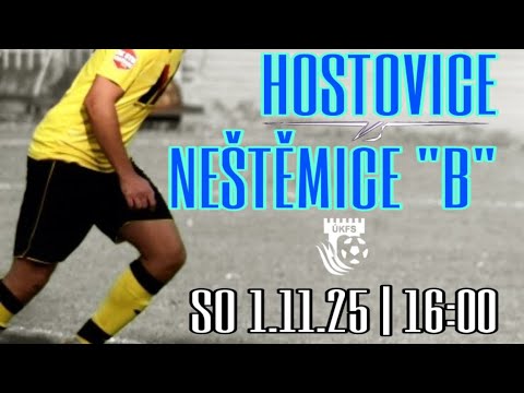SK Hostovice vs. FK ČL Neštěmice (celé utkání)
