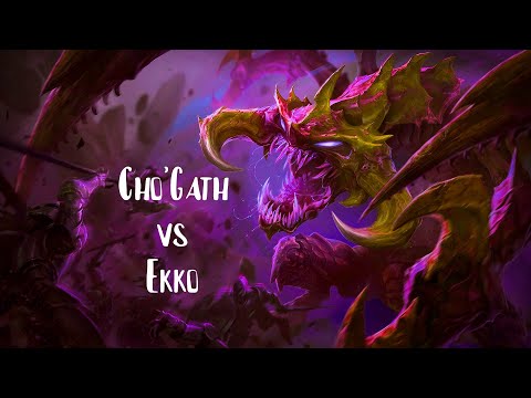 RANK 1 CHO'GATH VS EKKO | Full Uncut Game Patch 13.9 | League of Legends Gameplay