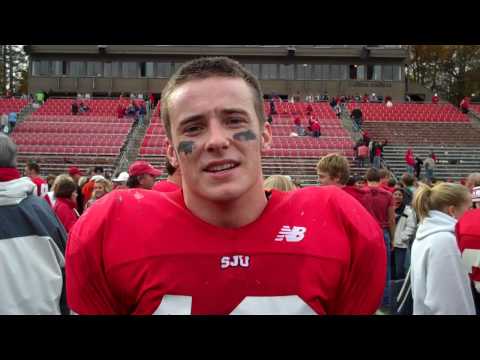 Post-Game Interview w/SJU Junior Linebacker John Stanton - 2009 St. Olaf