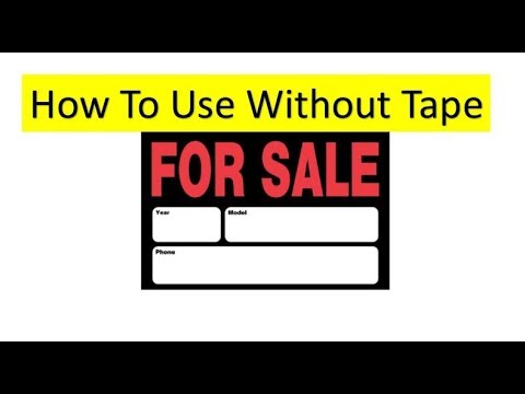 How To Put The For Sale Signs On Your Vehicle No Tape Needed Chroma Graphics