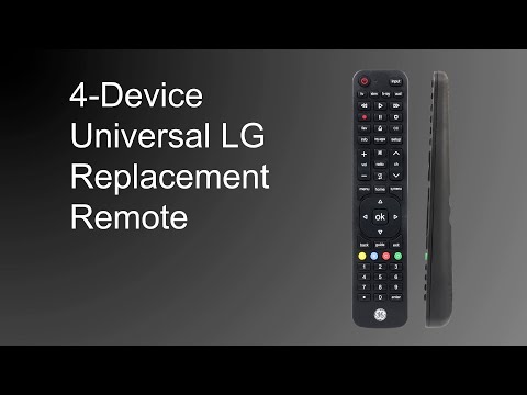 57818: GE 4-Device Universal LG Replacement Remote - Overview