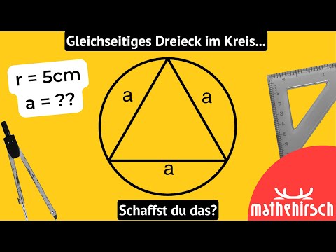 Gleichseitiges Dreieck im Kreis...kannst du diese Aufgabe lösen?