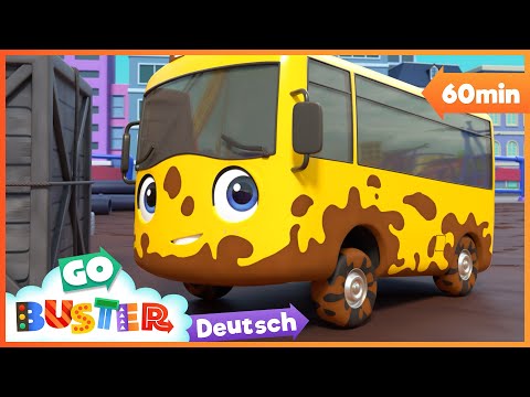Buster Baustelle – Im Matsch steckengeblieben | Go Buster Deutsch | Cartoons für Kinder