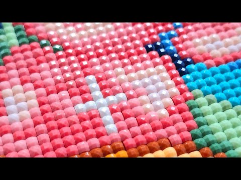 ASMR Diamond Painting Art Compilation - Satisfying & Relaxing - Real Speed - No Talking 