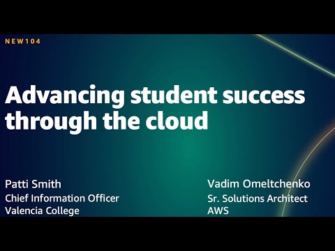 AWS Summit DC 2021: Advancing student success through the cloud