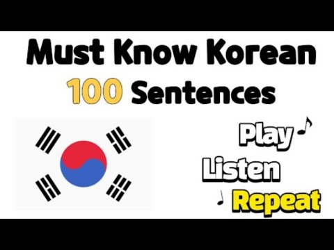 100 must-know Korean phrases for absolute beginners (formal) - learn Korean, Korean podcast