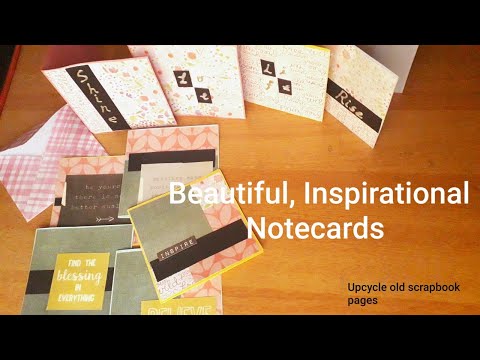 Inspirational notecards | DIY | Upcycle project #2| Send inspiration someone's way| How to make