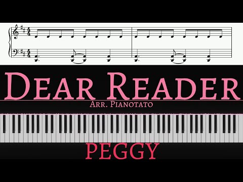 PEGGY - Dear Reader | Piano cover by Pianotato