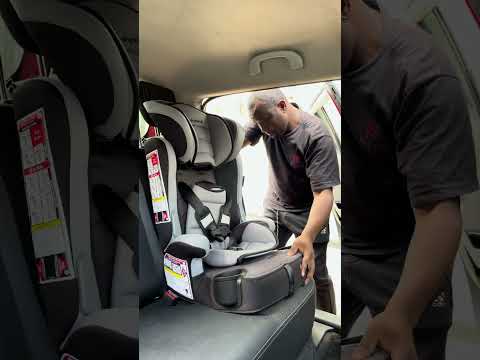 Infant booster car seat installation. #carseat #baby #newborn #safety
