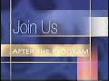 Join Us After The Program Disney Bumper 2001 VHS
