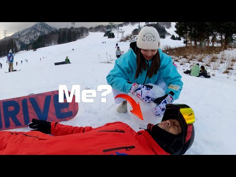 【滑雪中毒者】我們學滑雪第三天挑戰苗場大斜面！初學者衝黑線？