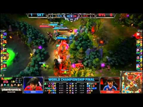 SKT T1 (Faker Zed) VS Royal (Wh1t3zZ Kassadin) Game 2 Grand Final Highlights - S3 World
