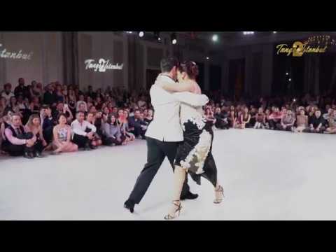  Facundo Piñero  and  Vanesa Villalba  are  dancing  to  the  vals  "  Miedo  "  by  Juan D'Arienzo  at  TanGO TO Istanbul  in  2019