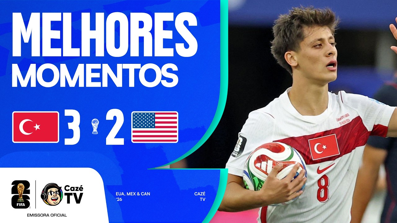 MELHORES MOMENTOS: TURQUIA 3 X 2 EUA | COPA DO MUNDO FIFA™ 2026 | 3ª RODADA | FASE DE GRUPOS