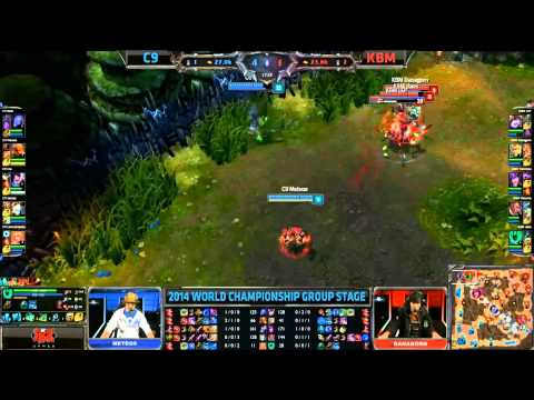 3 Men Lee Sin Dragon's Rage Meteos - C9 vs KBM (S4 Worlds)