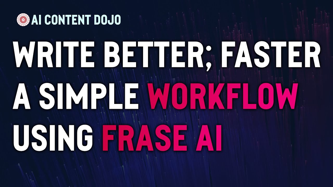 Using the New Frase AI Writer in a Simple Workflow | Write - Edit - SEO - Publish (Frase Tutorial)