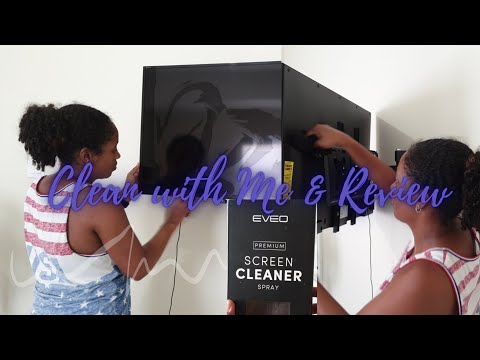 EVEO Screen Cleaner Spray - Large Screen Cleaner Bottle - TV Screen Cleaner, Computer Screen Cleaner, for Laptop, Phone, Ipad - Computer Cleaning kit Electronic Cleaner (1 Pack) video review thumbnail